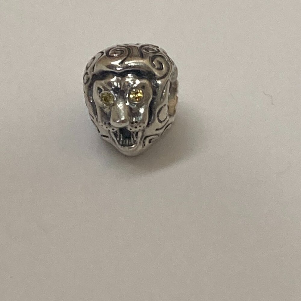 Pandora Sterling Silver Lion Head Bead 790443CZY